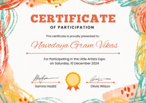 Certificate of Appreciation